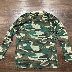 JCrew merino wool camo sweater